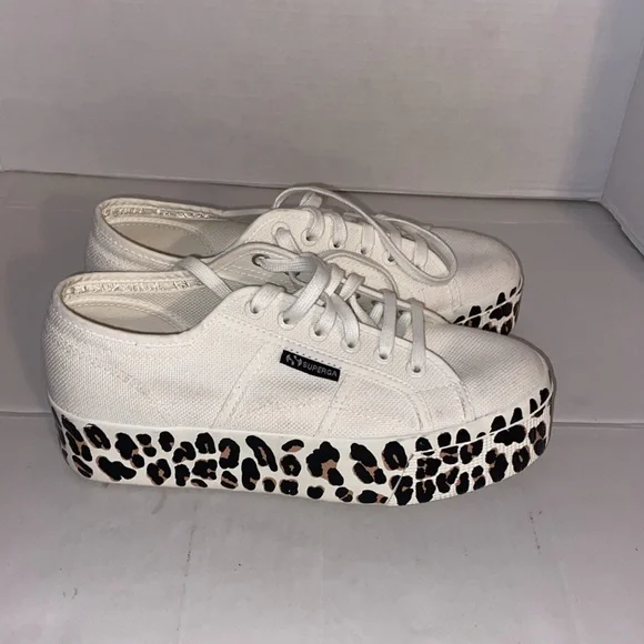 SUPERGA -2790, Foxing Print, Women’s Platform Sneakers, Size 7.5 - Picture 3 of 12